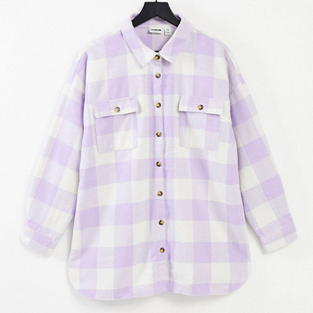 Noisy May Lilac Shacket ASOS