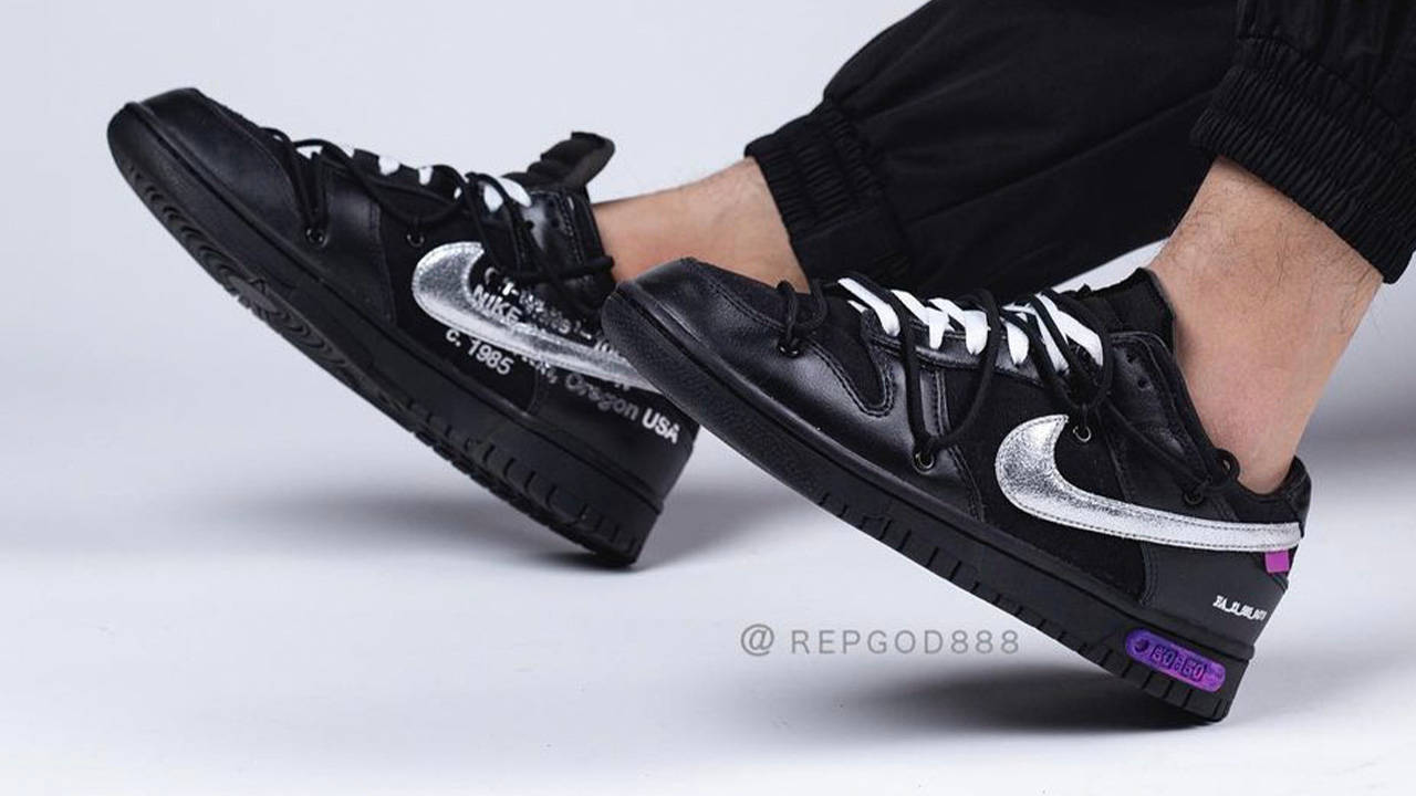 Off-White x Nike Dunk Low "50/50"