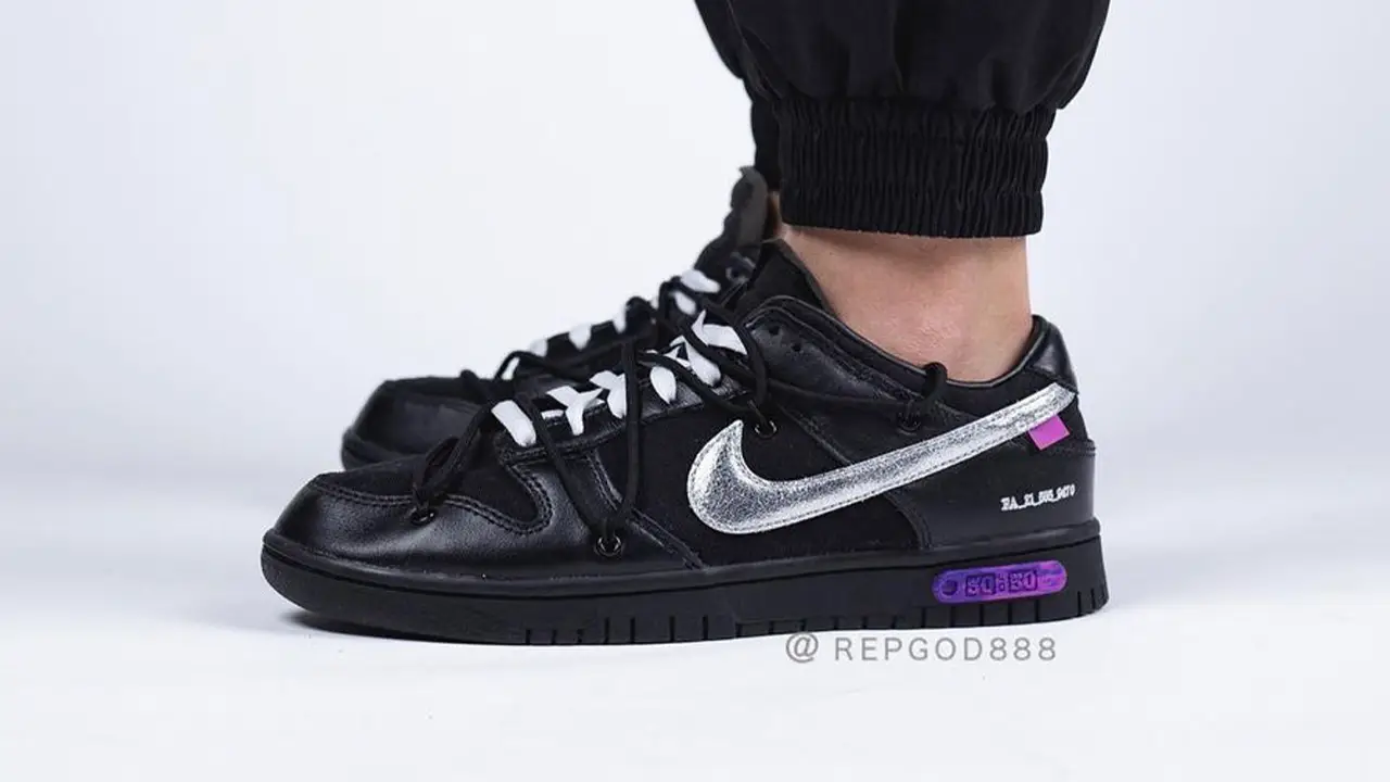 Your Best Look Yet at the Off White x Nike Dunk Low Black From THE 50 Collection The Sole Supplier