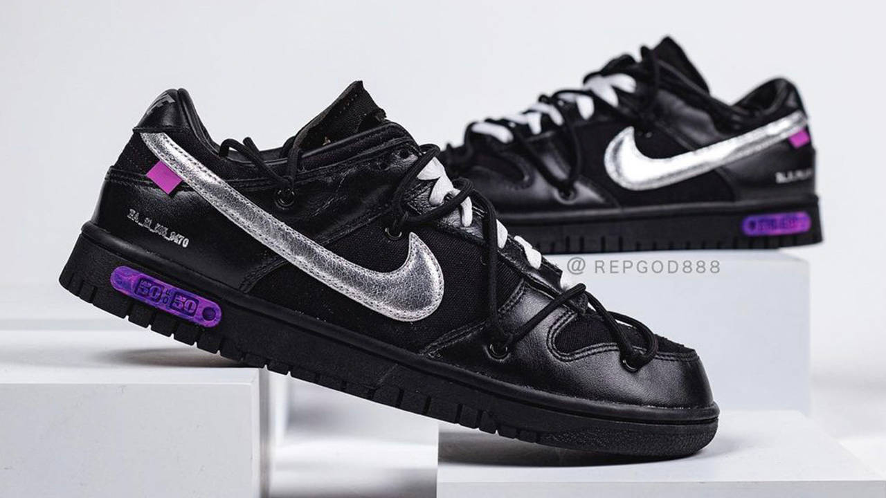 Off-White x Nike Dunk Low "50/50"