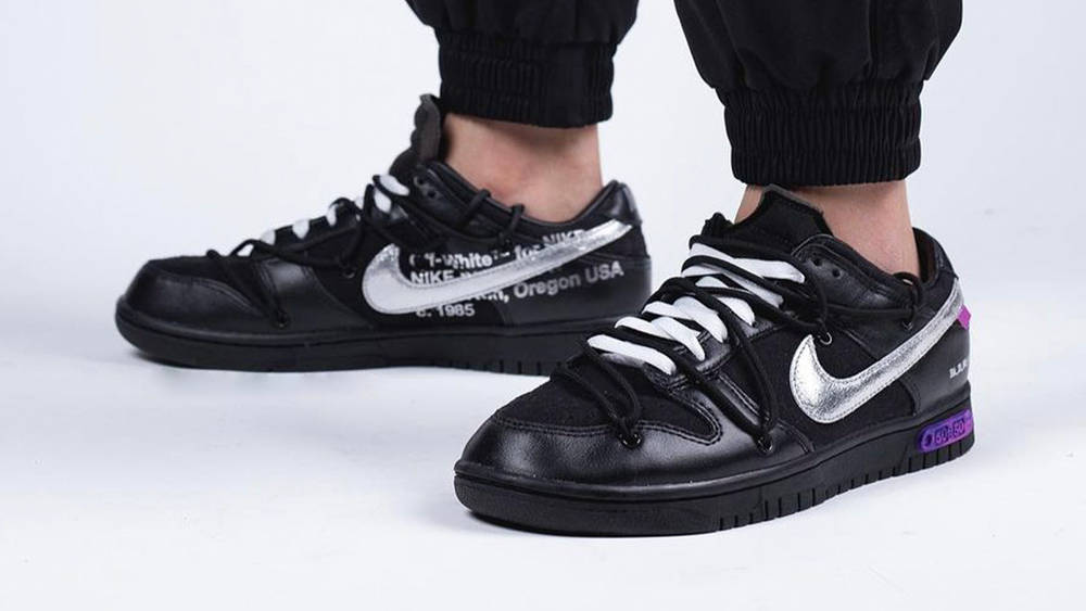 Image via repgod888 Off-White x Nike Dunk Low "50/50"