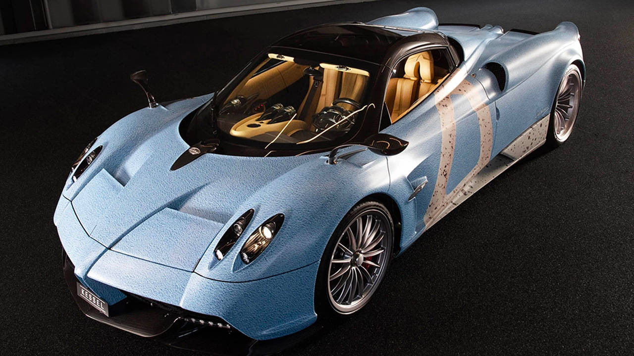 Titolo Celebrates the Air Jordan 4 "University Blue" With a Custom Pagani Huayra