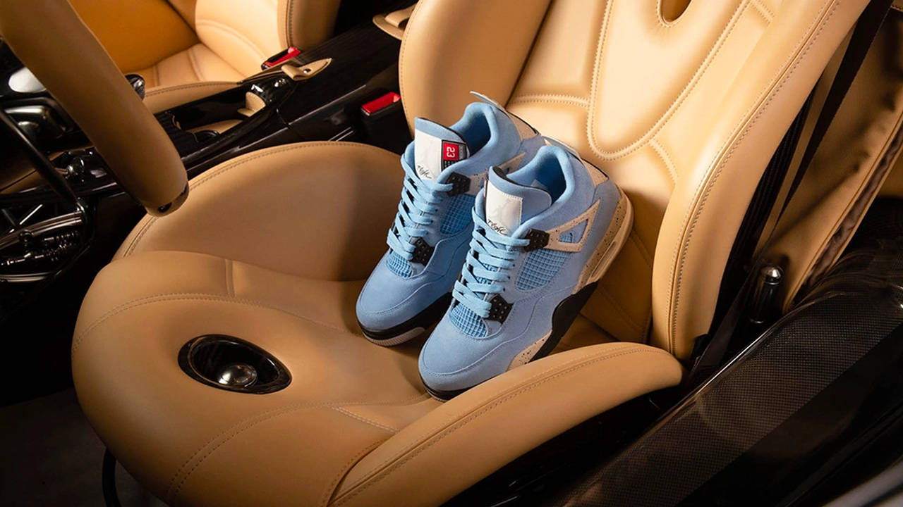 Titolo Celebrates the Air Jordan 4 "University Blue" With a Custom Pagani Huayra