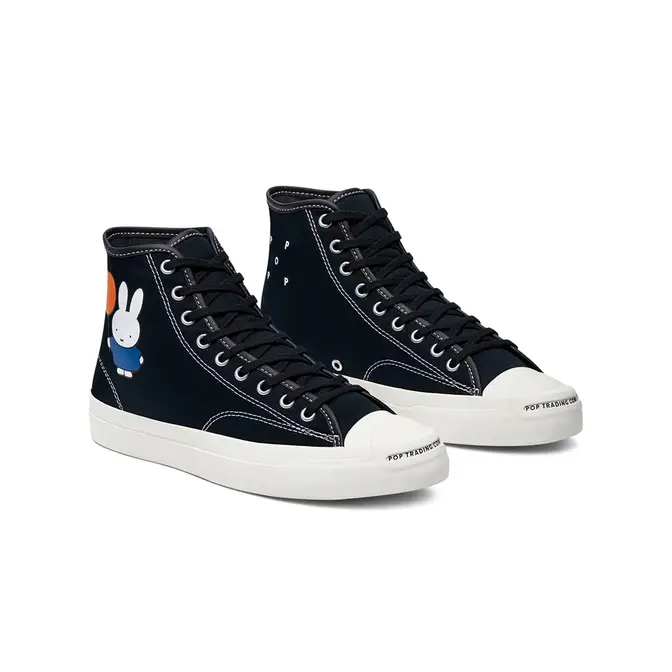 converse one star pro ox na navy Converse CONS Miffy JP Pro High Top Black Front
