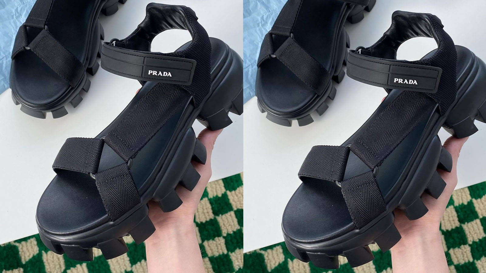 prada sandals feature