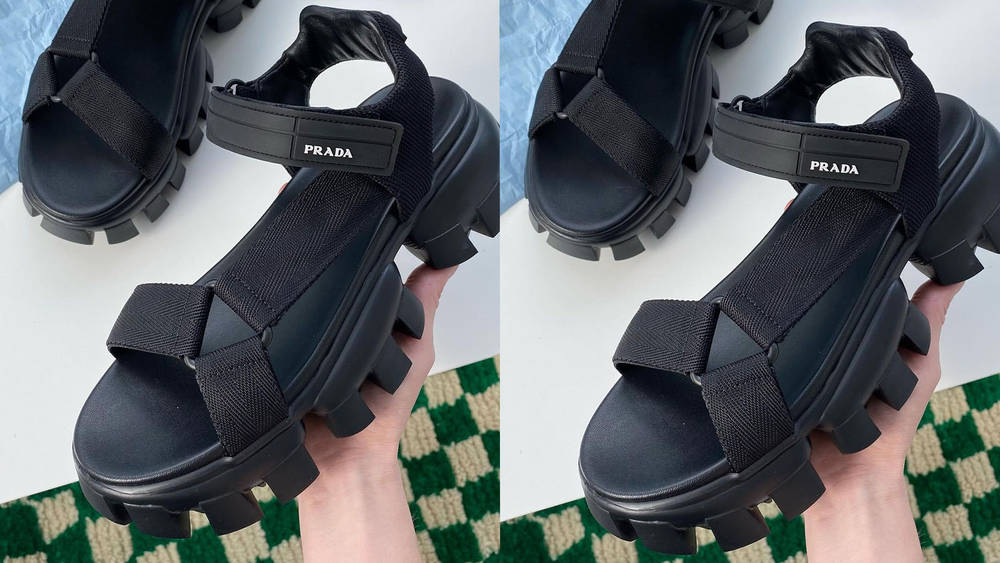 prada sandals feature