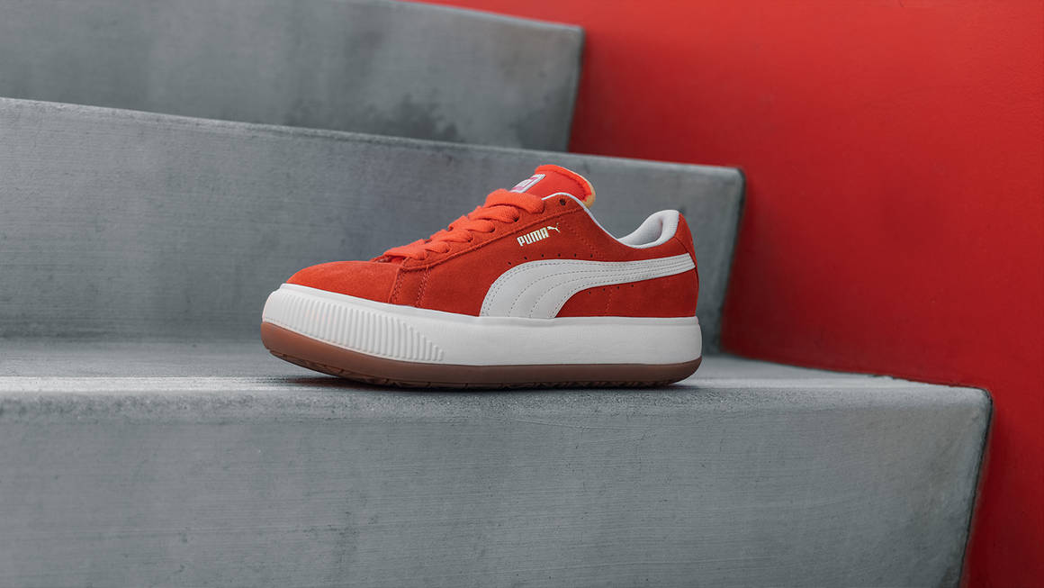 puma suede burnt orange