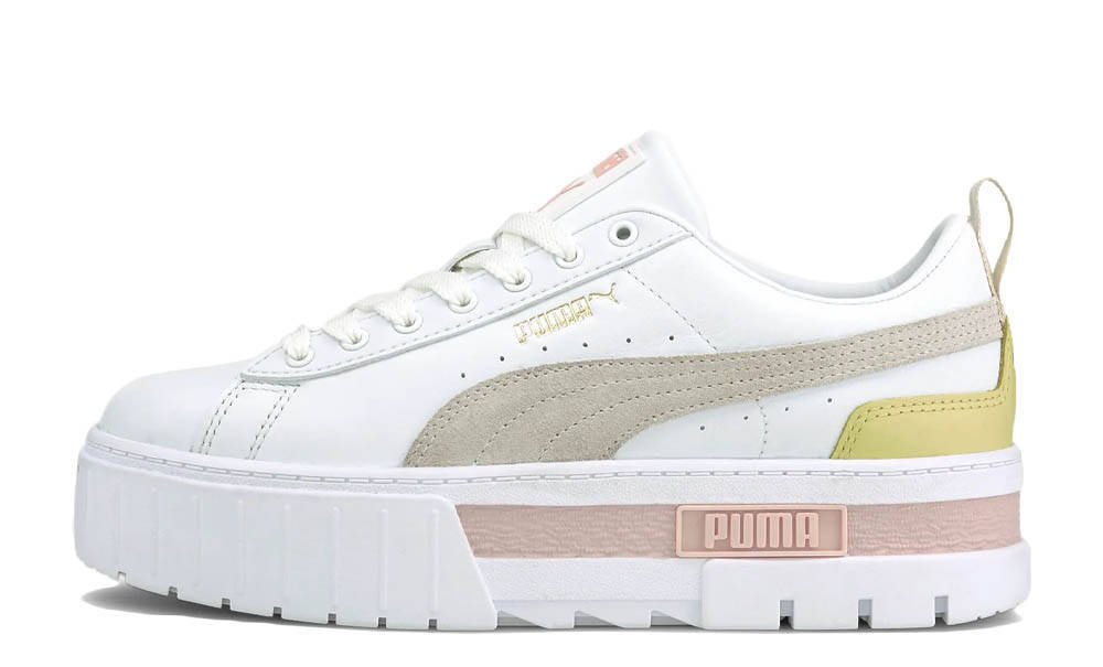 PUMA Mayze White Peach Yellow