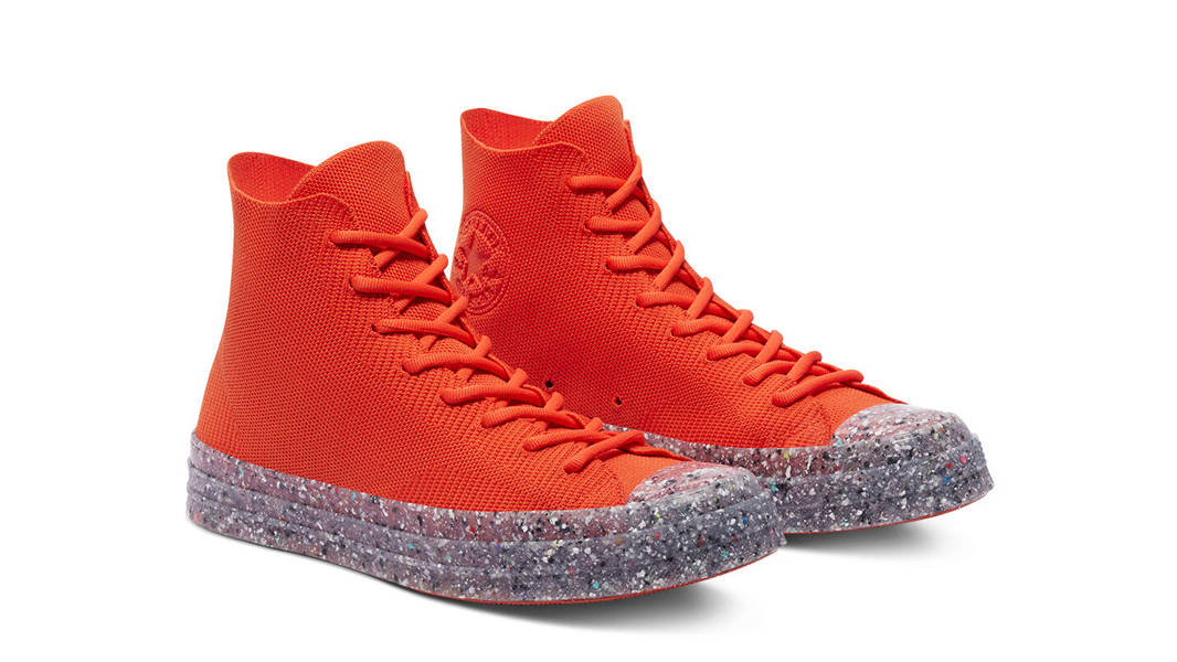 Renew Cotton x Converse Chuck 70 Knit High Bright Poppy Front