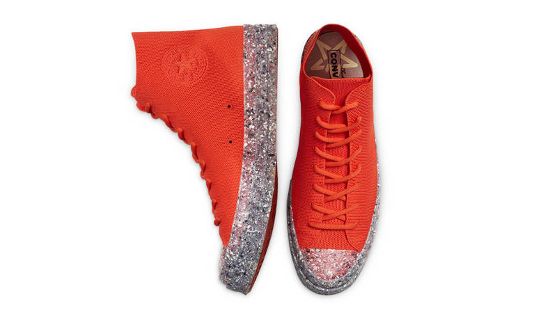 Renew Cotton x Converse Chuck 70 Knit High Bright Poppy Middle