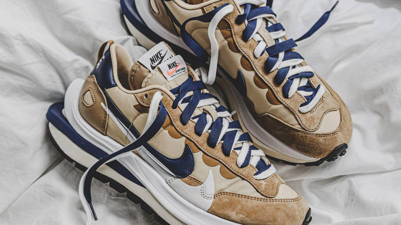 The sacai x Nike VaporWaffle "Dark Iris" & "Sesame" Are Finally Dropping This Week!