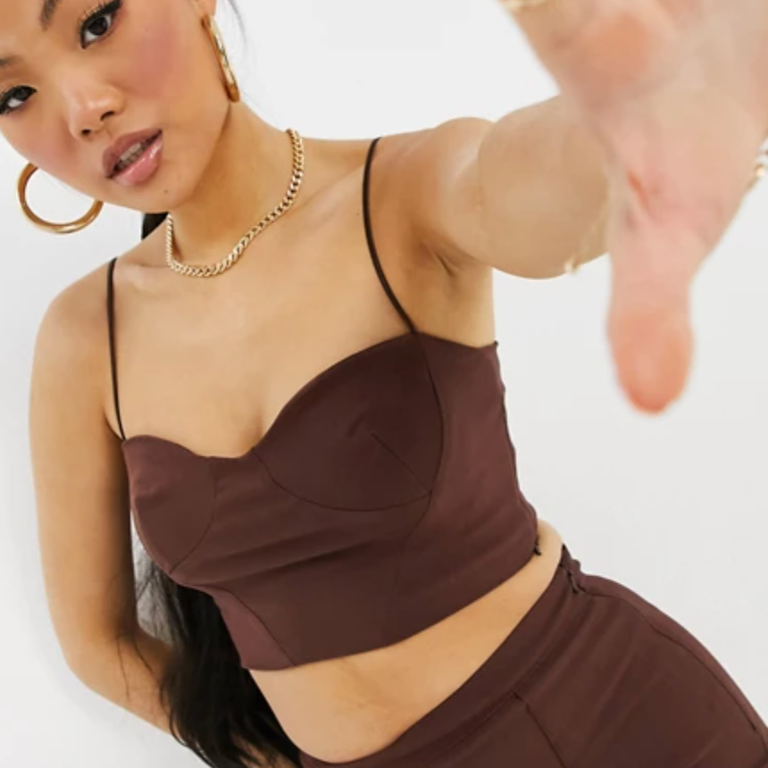 Vesper Petite Corset Crop Top Co-ord