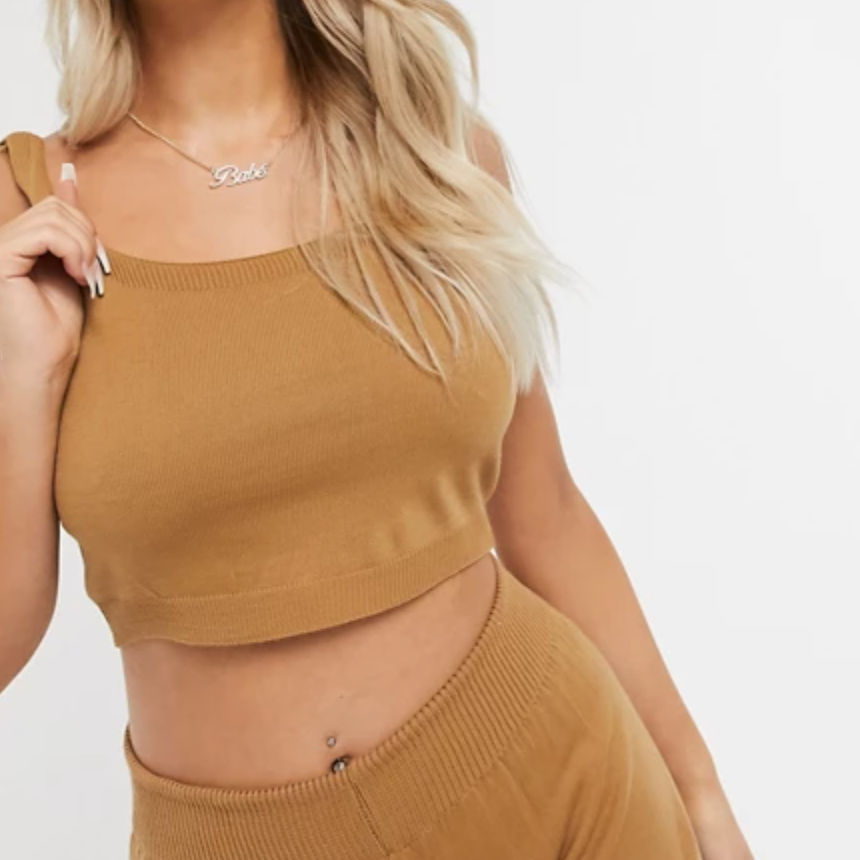 Fashionkilla Knitted Crop Top