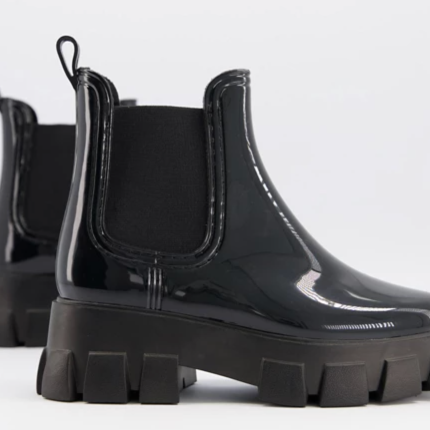 ASOS DESIGN Giana Chelsea Rain Boots