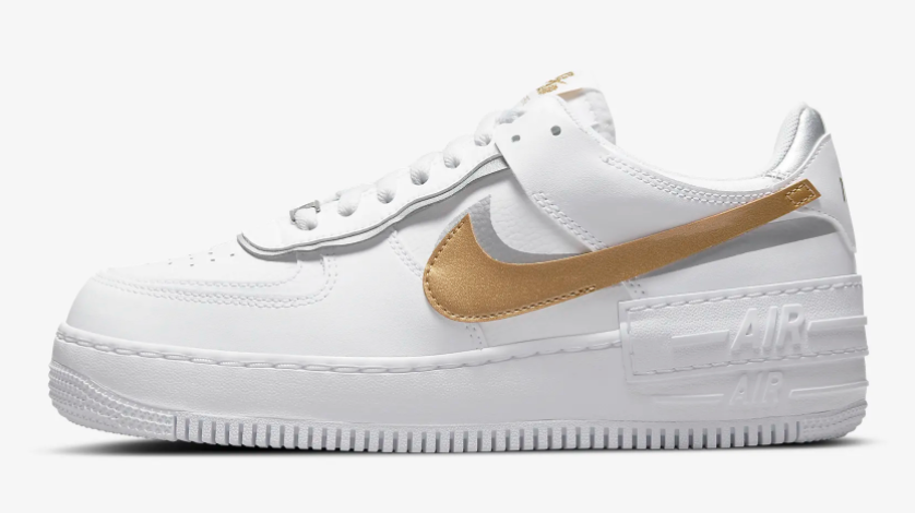 Nike Air Force 1 Shadow Silver/Gold