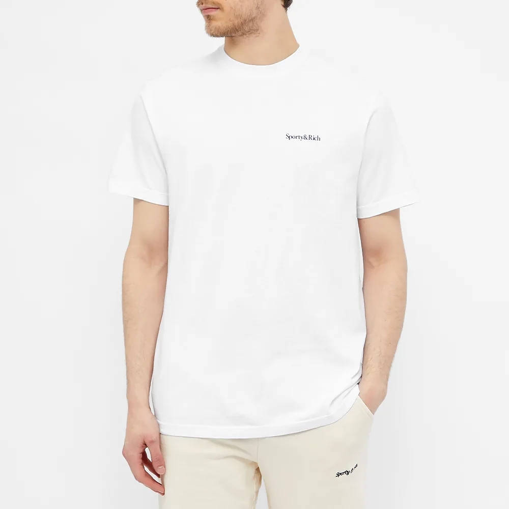 Sporty & Rich Health Is Wealth T-Shirt - White | The Sole Supplier