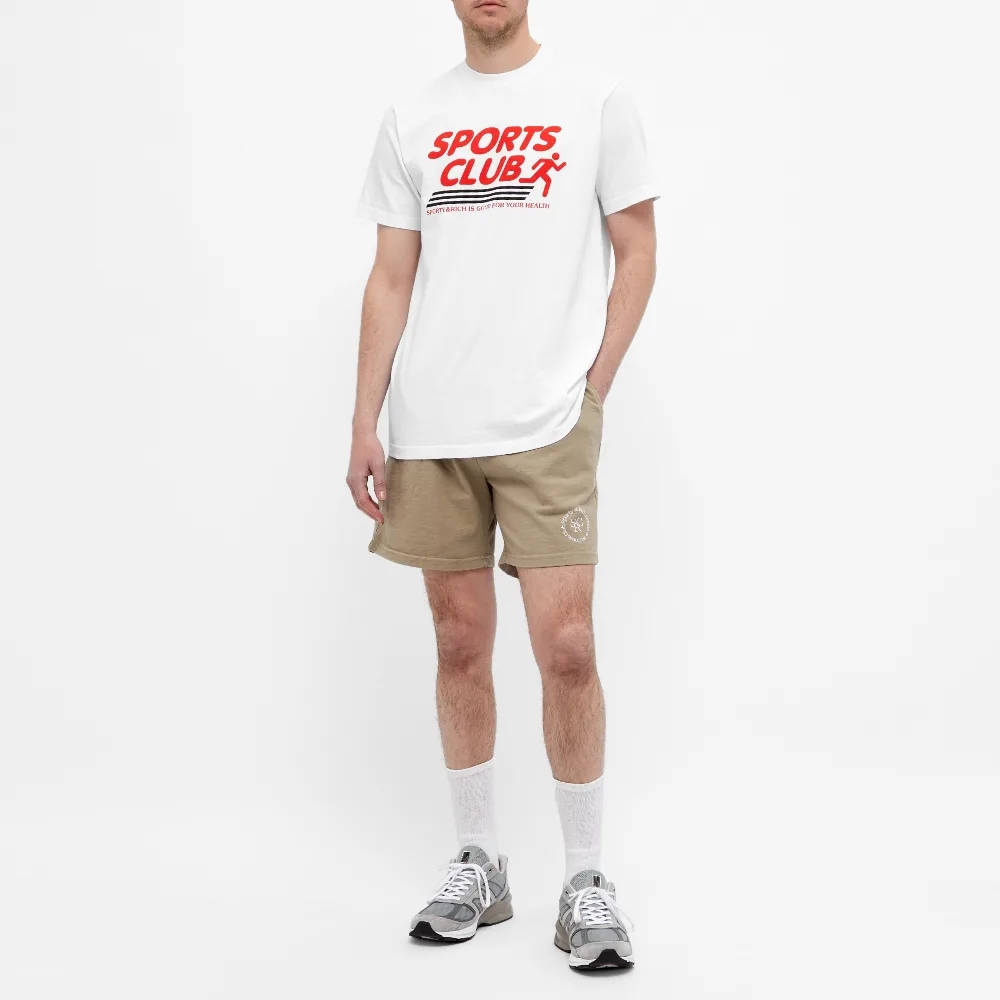 Sporty & Rich Sports Club T-Shirt - White | The Sole Supplier