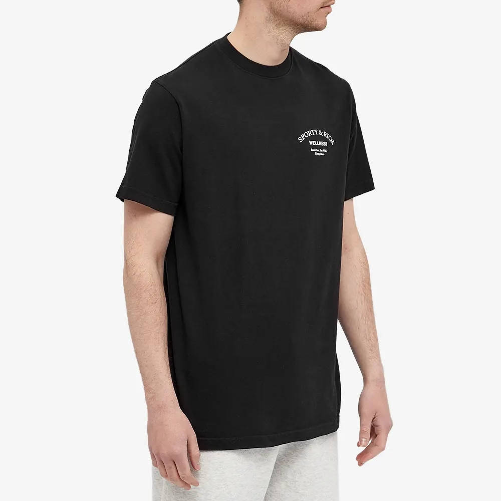 Sporty & Rich Wellness Studio T-Shirt - Noir | The Sole Supplier