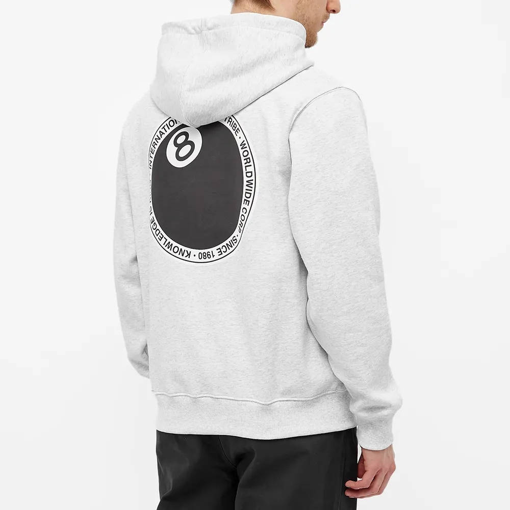 Stussy 8 Ball Dot Hoodie - Ash Heather | The Sole Supplier