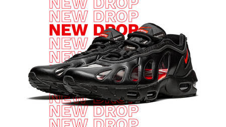 The Supreme x Nike Air Max 96 "Black" Gets Unveiled