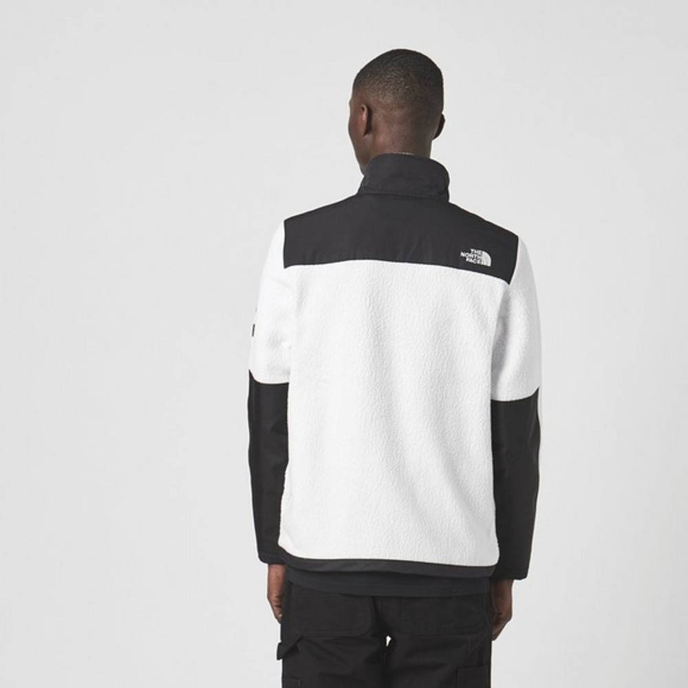 north face denali fleece white