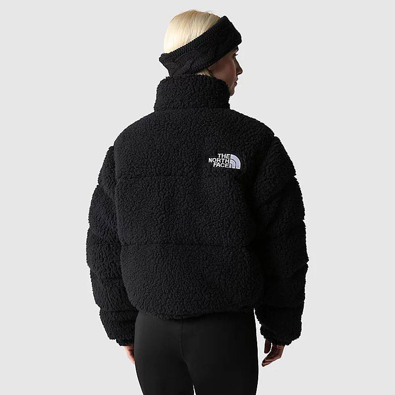 The North Face High Pile Nuptse Jacket Black Backside