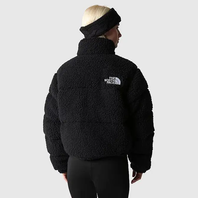 Saint Laurent JACKET Schwarz High Pile Nuptse Jacket Black Backside