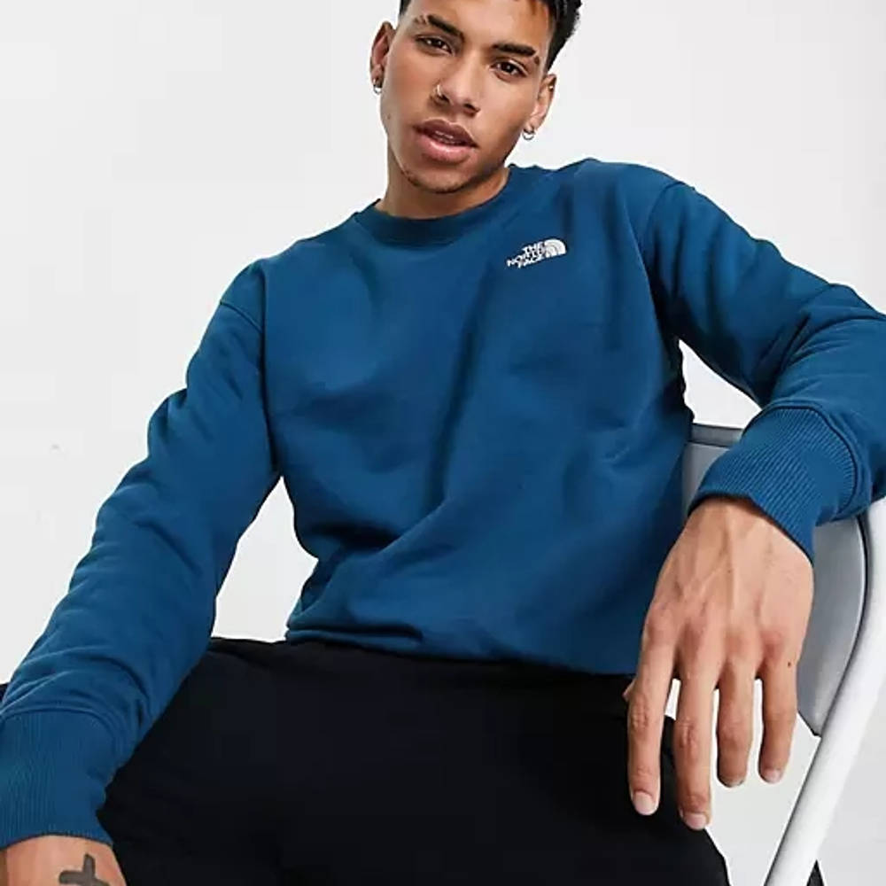 north face sweatshirt blue