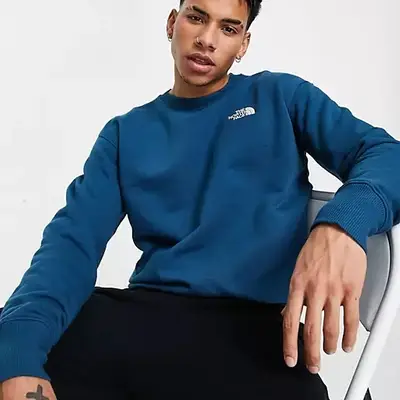 North face deals navy sweatshirt