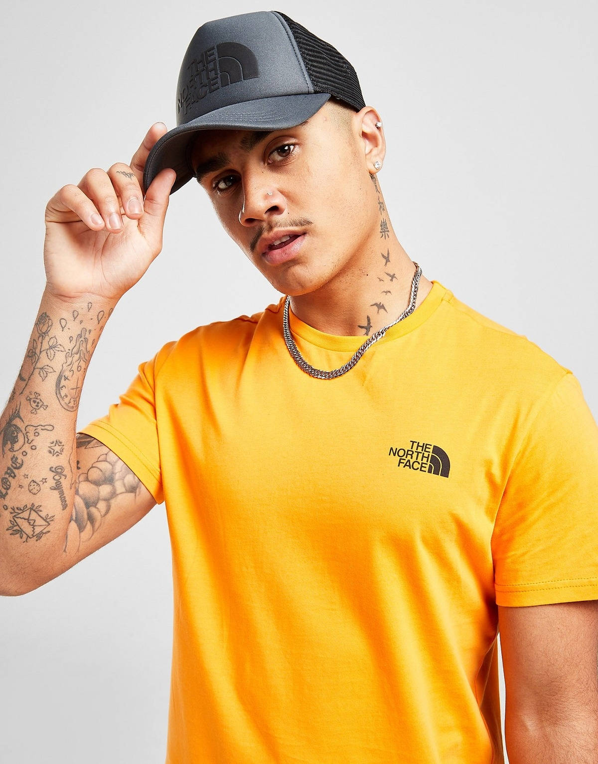 The North Face Simple Dome T-Shirt Orange Detail