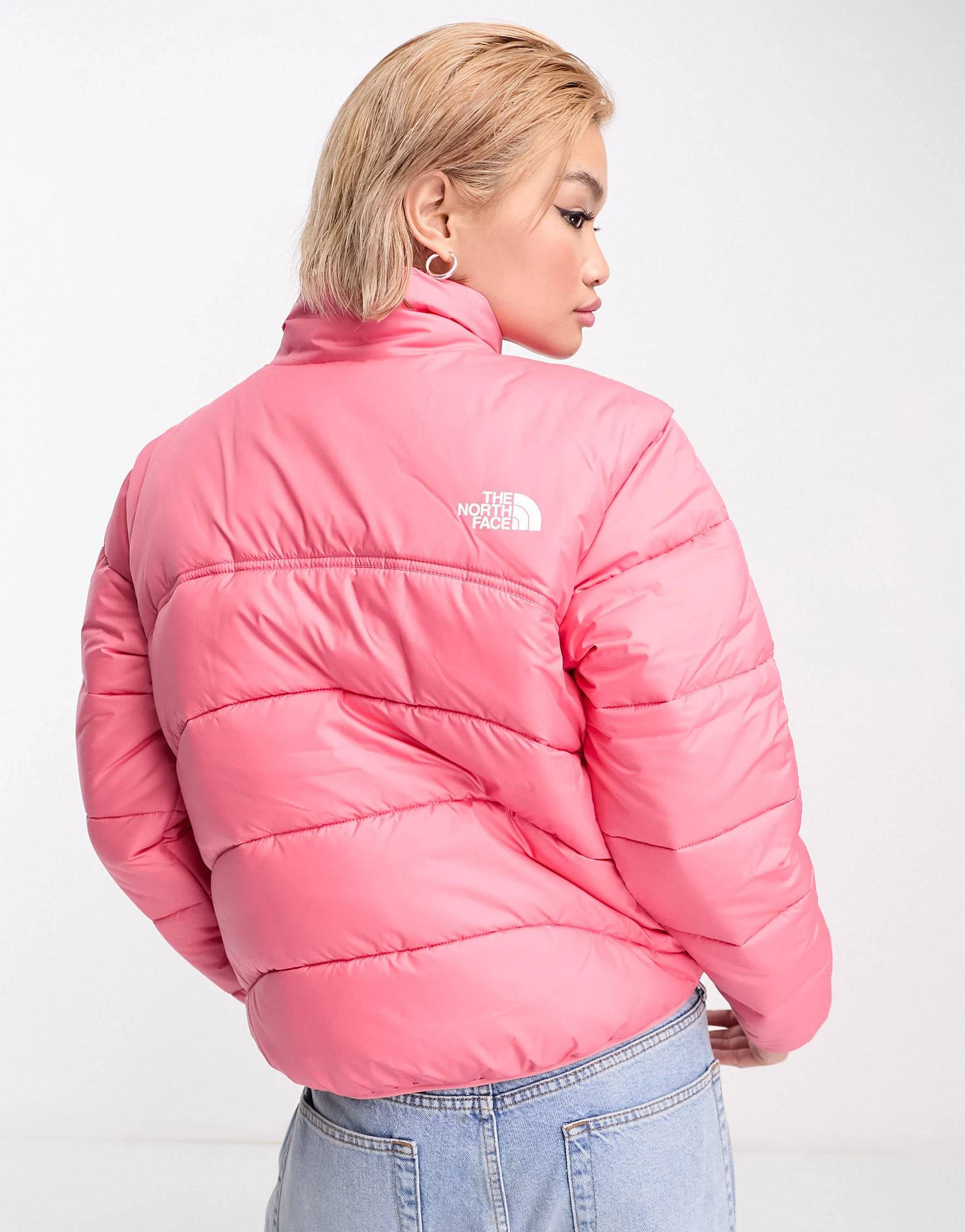 The north face store puffer jacket pink