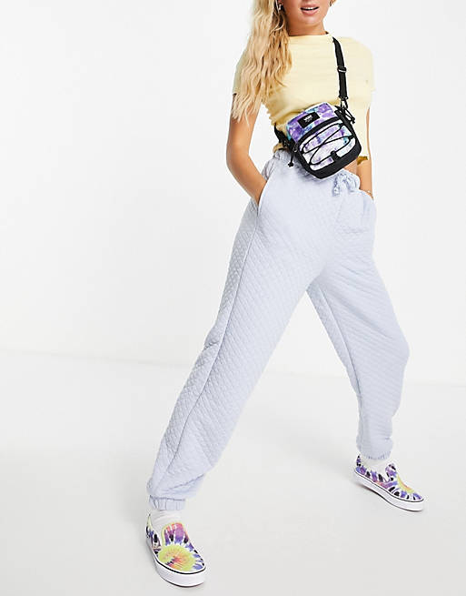 Tophop Quilted Sweatpants blue