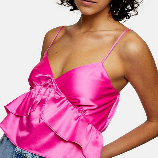 topshop cami top pink