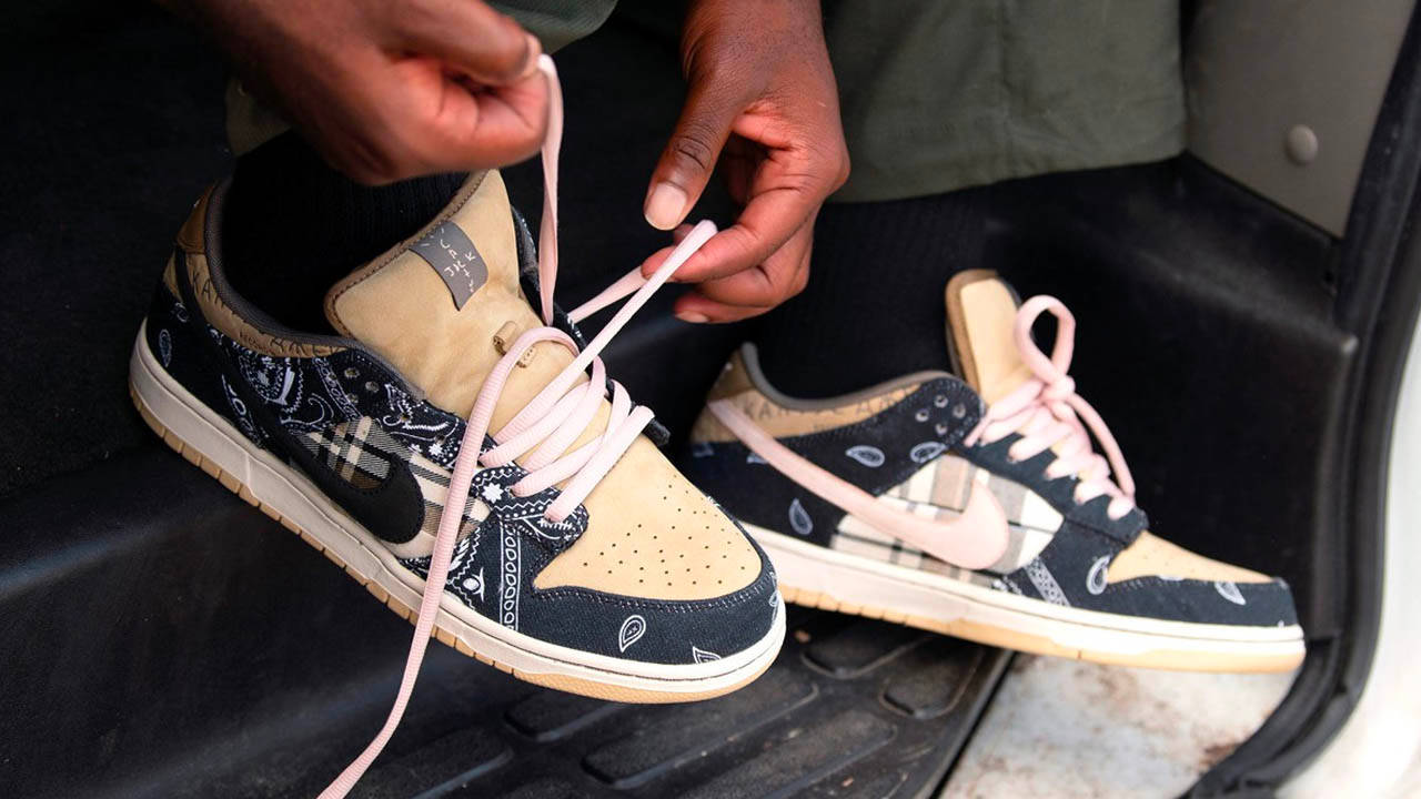 The Travis Scott x Nike SB Dunk Low Cactus Jack Features A Tearaway Upper