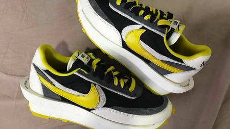 The UNDERCOVER x sacai x Nike LDWaffle "Bright Citron" Is in the Works
