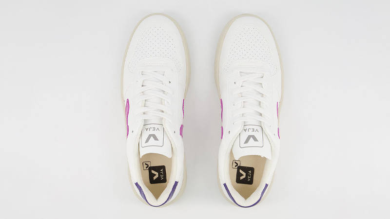 Veja V-10 White Ultraviolet Purple