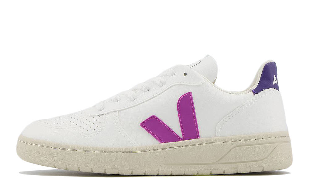 Veja V-10 White Ultraviolet Purple