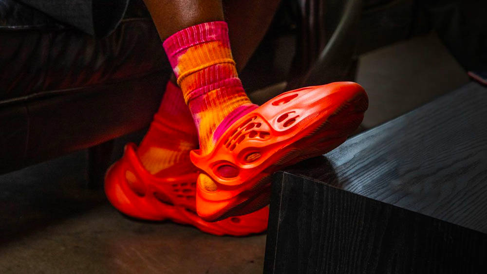 Image via ASAP Ferg Yeezy Foam RNNR "Vermilion"