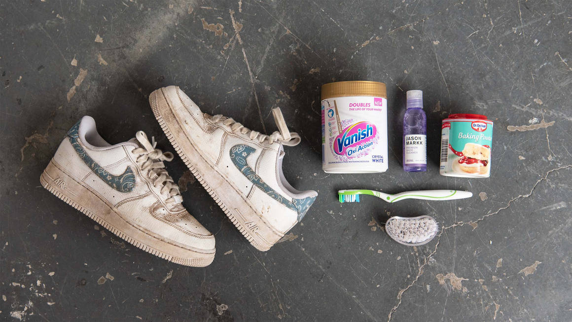 best way to clean nike air force 1 white