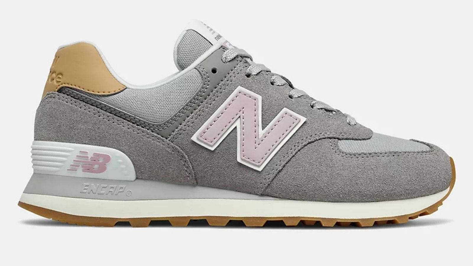 new balance 574 grey pink
