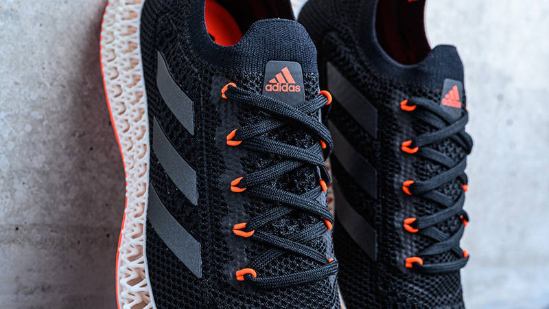 adidas 4DFWD Black Solar Red FX5565 tongue