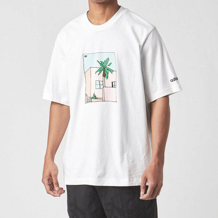 adidas Logo Print Tshirt