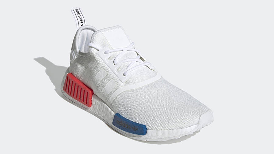 nmd white red blue