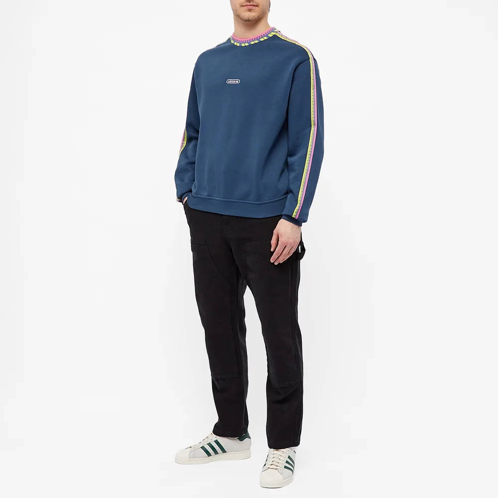 adidas Rib Detail Crew Sweatshirt 