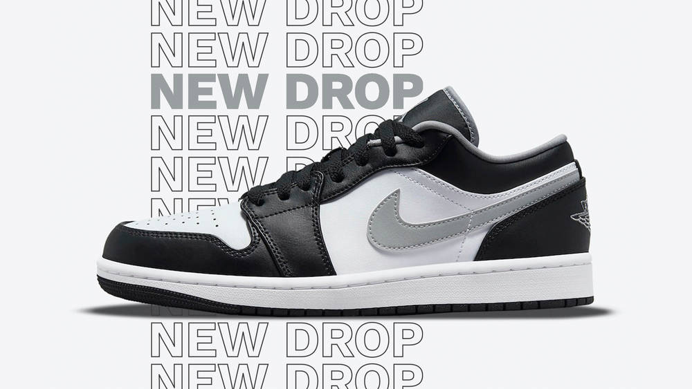 Image via Nike Air Jordan 1 Low Black Medium Grey
