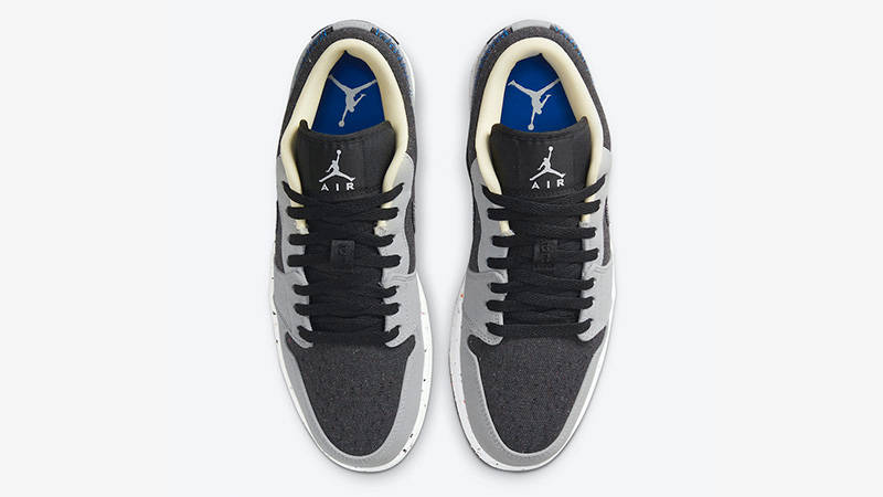 Air Jordan 1 Low Crater Grey Black DM4657-001 middle