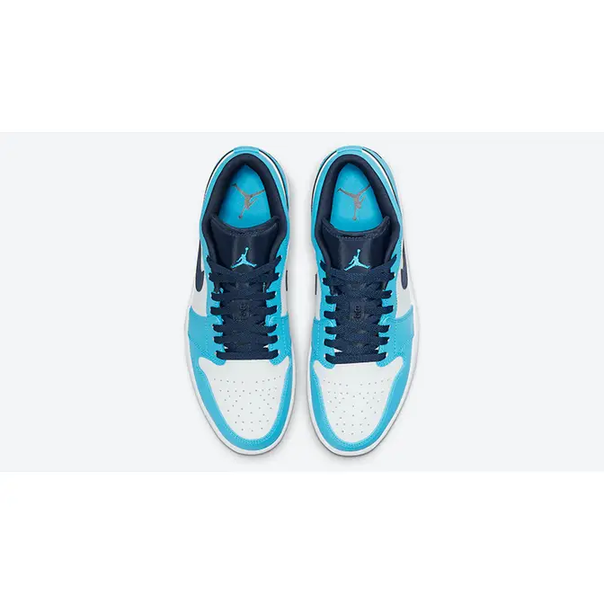 Air Jordan 1 Low 'UNC' - Air Jordan - 553558 144 - white/university  blue/obsidian