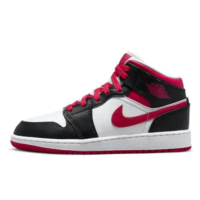 Air jordan 1 white black sales and red