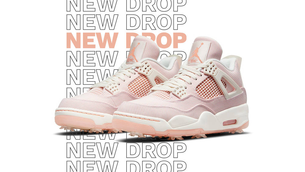 Image via Nike Air Jordan 4 Golf NRG Sail Apricot Agate 1