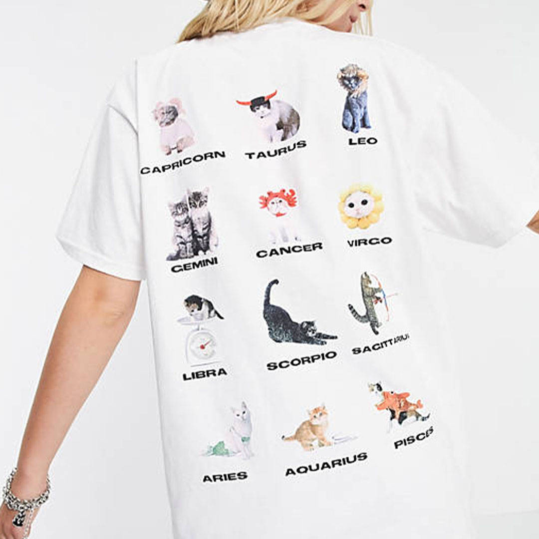 ASOS star sign baggy tee